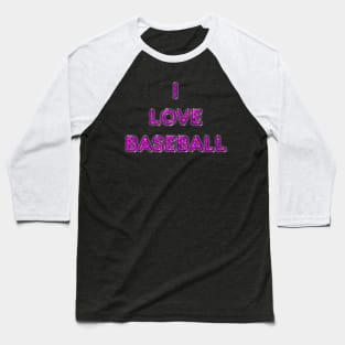 I Love Baseball - Pink Baseball T-Shirt